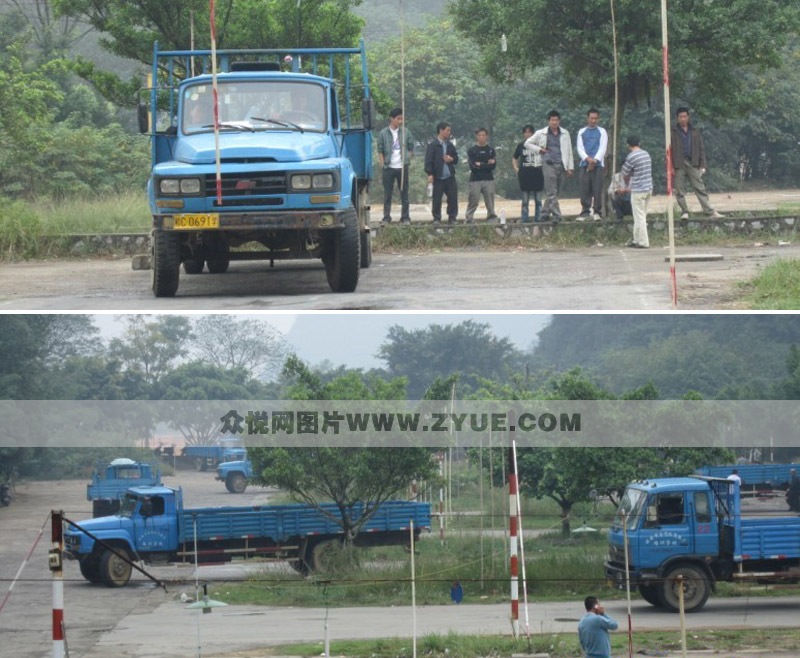 金雞嶺駕校大車(chē)倒樁2